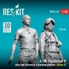 RESKIT RSF48-0169 A-10C Thunderbolt II pilot and airman (in a standing position - scene 1) (2 pcs) (3D Printed) (1/48)